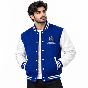 Chaqueta Universitaria Moderna para Hombre con Múltiples Combinaciones de Colores, Bordado Personalizado y Cómoda para el Día a Día - Product Image 1