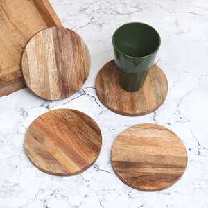 Tapete Redondo de Madera de Lujo para Mesa, 350 mm de Diámetro, 4 mm de Grosor, Ecológico, MN Exports MNE-230 - Product Image 2