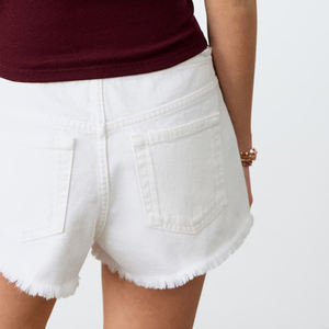 Shorts de Mezclilla Casuales y Cómodos para Mujer con Bolsillos Laterales y Presillas para Cinturón, Logotipo Personalizado / Diseño Inspirado en Tendencias 2026 - Product Image 4