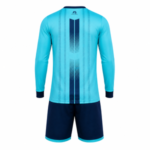 Ensemble d'uniformes de gardien de but personnalisés et rembourrés, manches longues, respirant, maillot et short de gardien de but de football, vêtements d'entraînement de football - Product Image 2