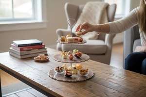 Resin Cake Stand Macaroon Chocolate Biscuit Display Plate Wedding Ceremony Base - Product Image 6