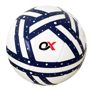 Ballon de football officiel Oxva Industries, taille 5, en cuir PU, pour entraînement et sports, fournisseur personnalisé de ballons de football. - Product Image 1