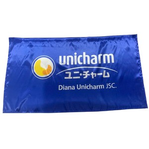 Drapeau rectangulaire personnalisé en polyester imprimé, durable, avec mât en acrylique, pour usage promotionnel - Product Image 5