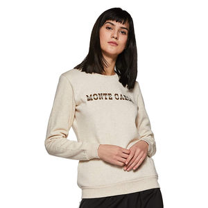Sudadera de Cuello Redondo de Algodón Oversize de Alta Calidad para Mujer, con Logotipo Personalizado, Nueva Moda, Sudadera con Gráficos Termotransferibles en la Parte Delantera - Product Image 1