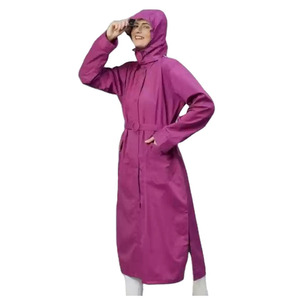 Veste de pluie pour homme avec capuche, imperméable, légère, active, longue, prix de gros - Product Image 6