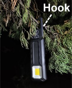 Lampe de travail LED COB multifonction 1000LM avec torche super lumineuse (rechargeable) - Product Image 4