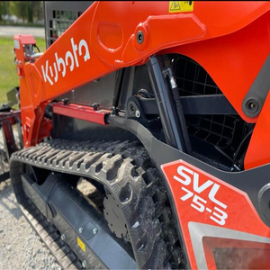 Kubota SVL75-3 Compact <b>Track</b> Skid Steer Loader with Forestry Mulcher Attachment Hydraulic Brush Cutter Land Clearing Machine - Product Image 1
