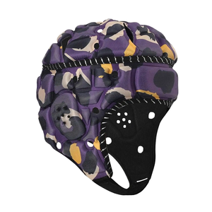 Kids Rugby Helmet Breathable Soft Padding Headgear with Reflective Strips for Soccer Baseball Outdoor Sports Safety - Product Image 1