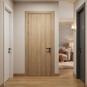 Puertas de Madera y Plástico Compuesto de Diseño Moderno para Residencias, Acabado Interior, Estilo Abatible, Disponibles para Compra Inmediata - Product Image 4