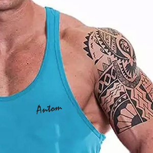 100% Cotton <b>Mens</b> <b>Singlet</b> Breathable Top Tank Square Tank From Pakistan <b>For</b> Gym Workout Tank Top - Product Image 3