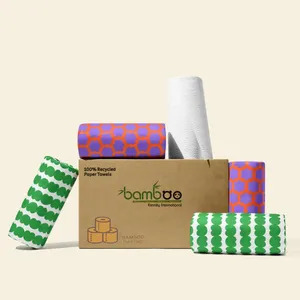 EcoTurtles Exploration Biodegradable Bamboo Wood Pulp 1-3 Ply <b>Kitchen</b> <b>Paper</b> Towel Roll-Eco-Friendly High Absorbent Made Gujarat - Product Image 6