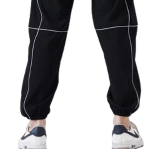 Pantalon de jogging unisexe personnalisé avec doublure polaire, taille élastique, séchage rapide, respirant, en tissu jersey, style sportif, 8XL, logo sur le côté gauche - Product Image 5