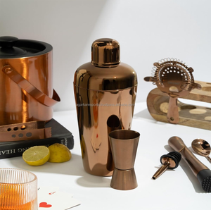 Ensemble d'outils de bar professionnel de luxe pour shaker à cocktails – Finition cuivre pour hôtels et pubs - Product Image 3