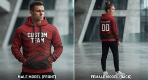 Sudadera con Capucha de Algodón Personalizada para Equipos con Impresión por Sublimación - Diseño Profesional por Wolson Industry (Modelo WI-SH-000115) - Product Image 4
