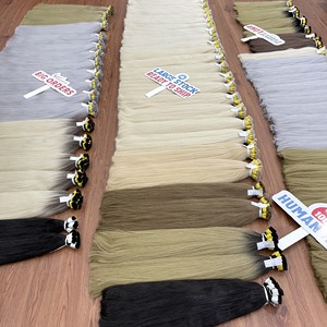 Top product Raw Vietnamese Human Hair Bulk Hair Natural Straight No Shedding No <b>Tangles</b> - Product Image 1