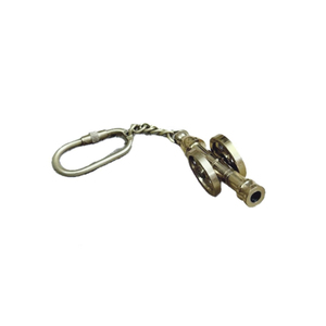 Handmade Solid Brass Cannon Keychain Vintage Nautical Maritime Miniature <b>Keyring</b> Antique Gold Finish Metal Key Holder for Car - Product Image 1