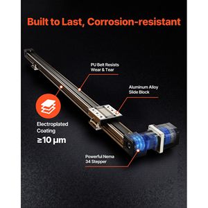 Attuatore Lineare CNC con Motore Stepper Miniaturizzato e Guida Lineare a Cinghia, Corsa 1300 mm, Alta Velocità - Product Image 3