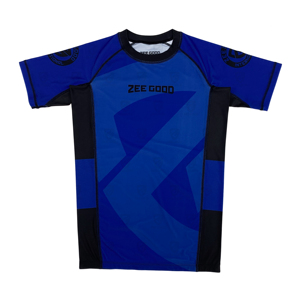 Wholesale <b>Custom</b> Sublimation <b>Shirt</b> <b>Design</b> Your Own <b>Compression</b> MMA BJJ Rash Guard with <b>Custom</b> Colors Short Sleeve OEM Service - Product Image 1