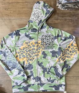 Sweat-shirt homme en coton et polyester, design sublimation de qualité supérieure, logo brodé personnalisé, streetwear, fermeture éclair. - Product Image 1