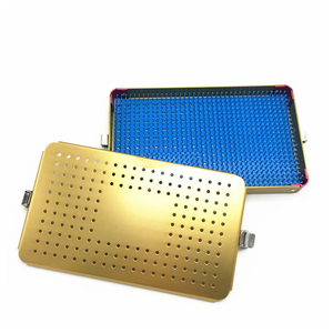 Sterilization Tray Case for Surgical Instruments <b>Aluminium</b> Alloy Sterilization <b>Container</b> Surgical Instrument Tray CE ISO - Product Image 1