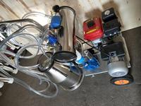 Machine à traire 2 vaches à double alimentation (moteur électrique 110V/60HZ + moteur à essence) HJ-CM011VD03