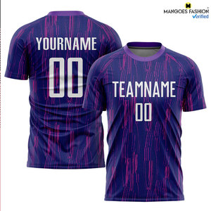 Vêtements de football en gros, nouveau style avec logo et tissu personnalisés, 100% polyester, uniforme de football original, vêtements de football OEM - Product Image 3