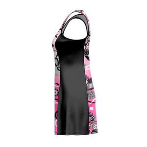 OEM Custom Made Women's Netball <b>Dresses</b> Sexy Sublimated Jersey Uniform Printed Techniques 100% Polyester Quick Dry Breathable - Product Image 6