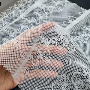 Tela de Encaje Elástica Abstracta (Nylon/Spandex) 147cm, Ligera, Tejido de Punto, Color Personalizado, Se Aceptan Diseños Personalizados, Estilo Seul para Bodas - Product Image 5