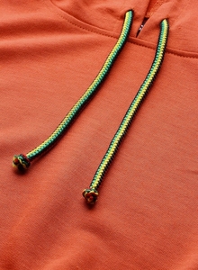 Sudadera con capucha para mujer, color sólido, manga larga, de punto, de algodón, para otoño - Product Image 6