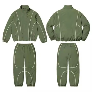 Custom Wholesale Men's Two Piece Set Zip-up <b>Vintage</b> Windbreaker Sublimation <b>Tracksuit</b> Windbreaker Joggers Set Nylon <b>Tracksuit</b> - Product Image 6