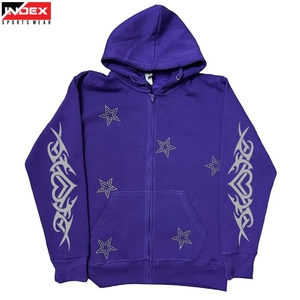 Sudadera con Capucha Estampada para Mujer, Estilo Relajado, Logotipo Frontal, Corte Holgado, Forro Polar Cálido, para Uso Casual en Invierno, 100% Algodón Ecológico - Product Image 1