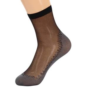 10 paires de chaussettes courtes antidérapantes en nylon transparent pour femmes avec semelle en coton et matière fine en soie, confortables et élégantes - Product Image 6