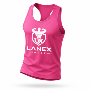 Débardeur de sport rose personnalisé pour homme – Gilet de fitness sans manches, maillot de musculation, entraînement, séchage rapide, vêtement de sport athlétique - Product Image 2