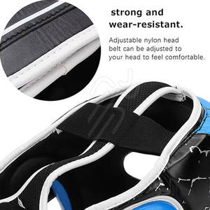 Protector de Cabeza de Boxeo de Cuero Ligero y Transpirable, Diseño Personalizado, en Venta - Product Image 6