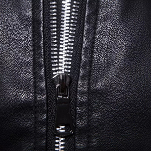 Hot Selling Custom Men's Biker <b>Genuine</b> <b>Leather</b> <b>Jacket</b> Black Autumn Winter Motorcycle Eco-Friendly Quick Dry Breathable for Men - Product Image 4