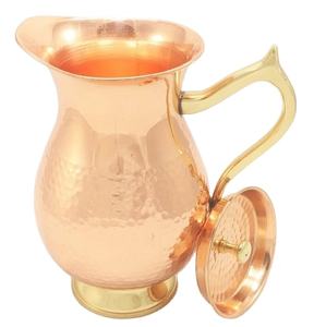 Jarra de agua de cobre con diseño grabado para Hotel, restaurante, boda, utensilios de cocina de mesa, artículos de comedor, jarra de agua - Product Image 3