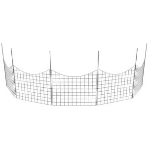 Recinzione da Giardino con Spaziatura tra le Punte di 2,5 Pollici, Altezza 36,6 Pollici, Barriera Decorativa Sotterranea per Animali, Lunghezza 29,5 Pollici - Product Image 4