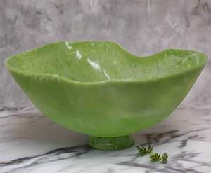 Tazón para Servir Ensaladas de Resina Tallada de la Mejor Calidad, Diseño Moderno y Ecológico de Lujo para el Hogar y Fiestas, Hecho en India - Product Image 2