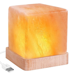 Lampe en sel rose de l'Himalaya de qualité supérieure, naturelle, brute, moderne, lumière de table, éclat chaud, inspirée du Feng Shui, décoration d'intérieur - Product Image 5