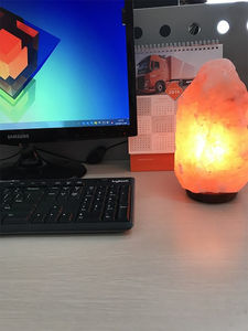 Lampe en sel de l'Himalaya 100% naturelle, style Feng Shui, sculptée rose, avec variateur d'intensité, disponible en OEM, Pakistan - Product Image 5