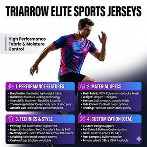 Maillot de sport sublimé OEM, vêtements de sport légers - Product Image 5