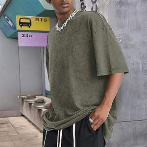 เสื้อยืดผู้ชายแบบกรดซักได้เสื้อทีเชิ้ตแบบปรับแต่งได้ - Product Image 2