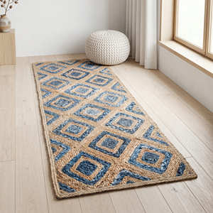 Multicolor Braided Jute Area Rug Rectangle Bohemian Style Living Room <b>Floor</b> <b>Mat</b> Eco Friendly <b>Floor</b> Jute <b>Mats</b> - Product Image 6