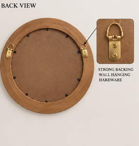 Miroir mural rond contemporain de luxe avec incrustation de nacre, 78 cm, motif feuille fait main, décoration de mariage Diwali, décoration d'intérieur - Product Image 5