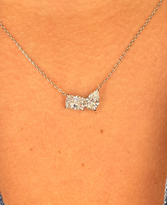 Collar con Colgante Toi Et Moi de Oro de 18K con Diamante Cultivado en Laboratorio de Corte Brillante Redondo de 1.50ct, Certificado por IGI, para Mujer, EtherStar - Product Image 1