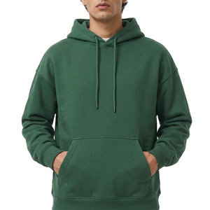 Sudadera con capucha para hombre de marca privada, de algodón premium, estilo oversize, con bordado personalizado y logotipo. - Product Image 6