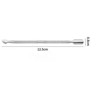 Pousse-cuticules et repousse-ongles chirurgical Morje en acier inoxydable à double extrémité, 12,5 cm, réutilisable, conception à double tête pour manucure - Product Image 2