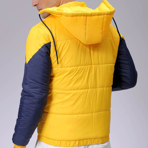 OEM Custom <b>Men</b> Plus Size <b>Winter</b> Quilted <b>Jacket</b> <b>Waterproof</b> Windbreaker Zipper Hoodie Embroidered Casual Snow Wear puffer hiking - Product Image 2