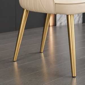 Chaise de salle à manger en métal minimaliste de luxe léger, revêtement en velours, mobilier écologique pour la maison, la boutique, l'hôtel, le café - Product Image 6