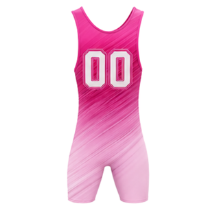 Men Pink Sublimated Wrestling Singlet Polyester Lightweight <b>Athletic</b> Wrestling Apparel Sports Uniform Training Competition - Product Image 3